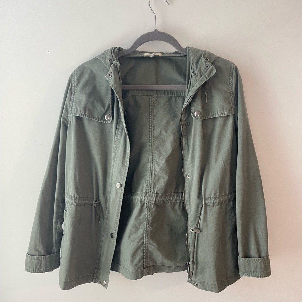 OVS green cargo jacket M